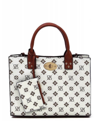 CM Monogram 3-in-1 Satchel CM2703 IVORY